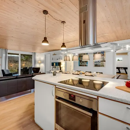 Large, Well-maintained Near Sondervig, With Activity Room, 6-person Outdoor Hot Tub And Sauna